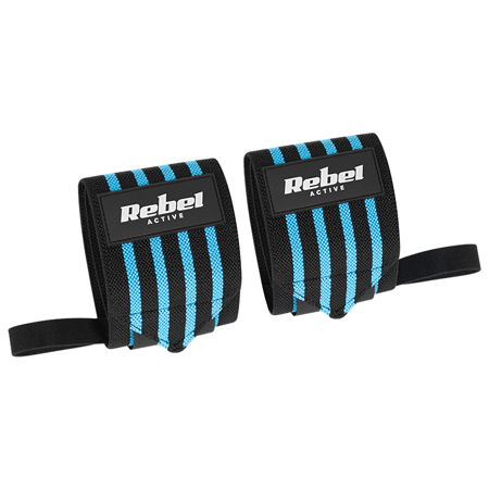 Bodybuilding - 2 BENZI STRANGERE INCHEIETURA WRIST WRAP REBEL ACTIVE