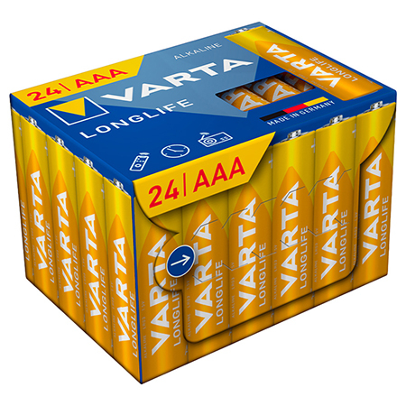 Electrice, surse de energie și Iluminat - 24 BATERII ALCALINE LR03 LONGLIFE VARTA