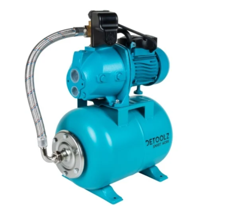 Hidrofoare - Hidrofor Detoolz 0.9 kW, debit maxim 3300l/h, inaltime maxima pompare 45m, corp pompa fonta, butelie 24L