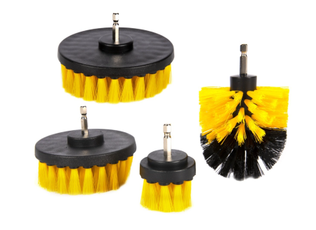 Scule electrice si de mana - Set 4 perii curatat pentru bormasini