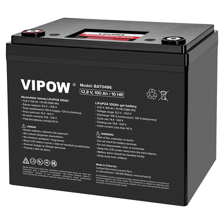 UPS  și Acumulatori Centrale - ACUMULATOR LIFEPO4 12.8V 100AH BMS VIPOW