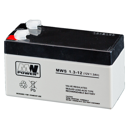 Acumulatori - ACUMULATOR STATIONAR AGM VRLA 12V 1.3AH MWS