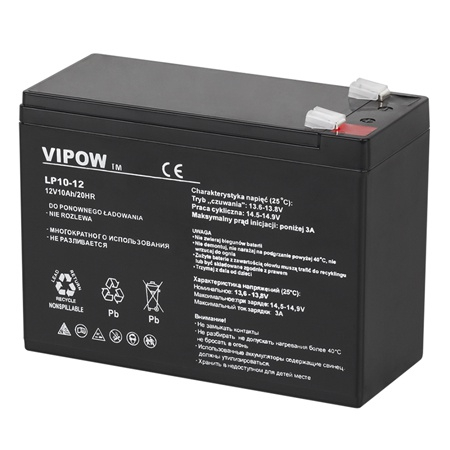 Acumulatori - ACUMULATOR STATIONAR AGM VRLA 12V 10AH VIPOW