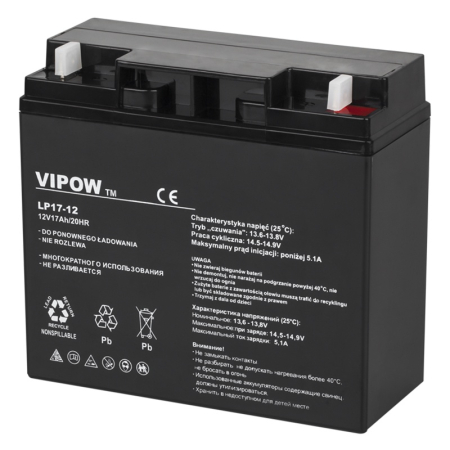 ACUMULATOR STATIONAR AGM VRLA 12V 17AH VIPOW [1]