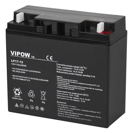 Acumulatori - ACUMULATOR STATIONAR AGM VRLA 12V 17AH VIPOW