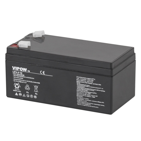 ACUMULATOR STATIONAR AGM VRLA 12V 3.3AH VIPOW [1]