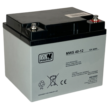 ACUMULATOR STATIONAR AGM VRLA 12V 40AH MWS [1]