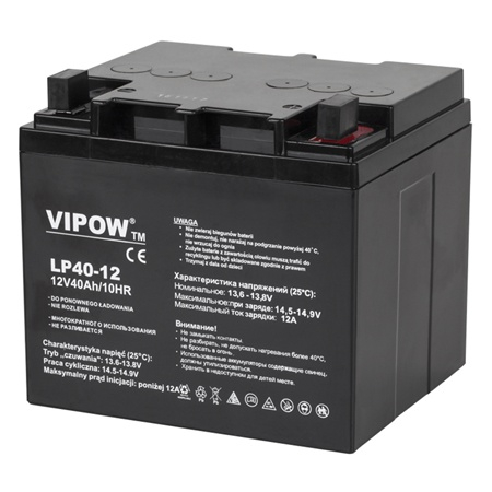 Acumulatori - ACUMULATOR STATIONAR AGM VRLA 12V 40AH VIPOW