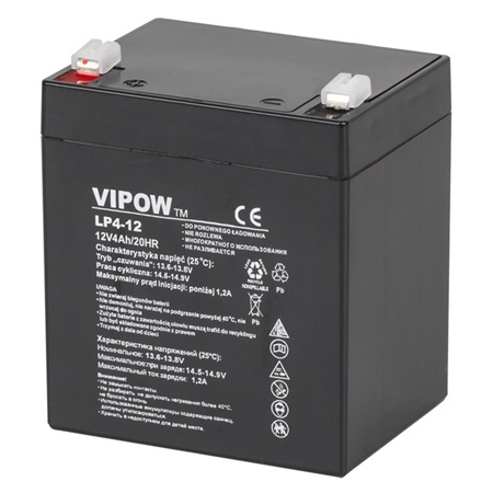 Acumulatori - ACUMULATOR STATIONAR AGM VRLA 12V 4AH VIPOW