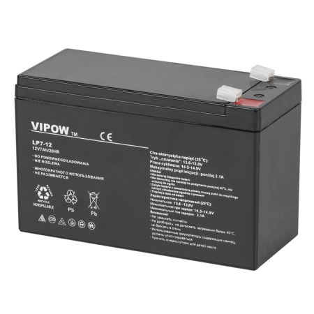 ACUMULATOR STATIONAR AGM VRLA 12V 7AH VIPOW [1]