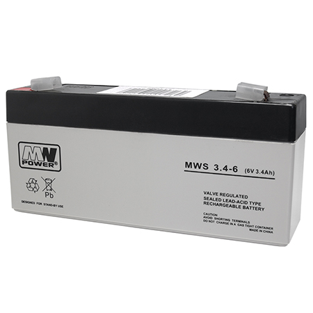 UPS și Acumulatori Centrale - ACUMULATOR STATIONAR AGM VRLA 6V 3.4AH MWS