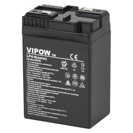 Acumulatori - ACUMULATOR STATIONAR AGM VRLA 6V 4AH VIPOW