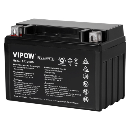 ACUMULATOR VEHICULE ELECTRICE 12V 9AH 10HR VIPOW [1]