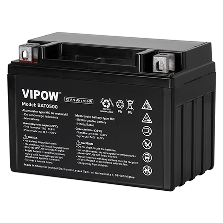 Acumulatori - ACUMULATOR VEHICULE ELECTRICE 12V 9AH 10HR VIPOW