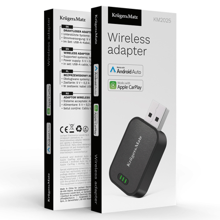 ADAPTOR WIRELESS ANDROID AUTO CAR PLAY KRUGER&MATZ [7]