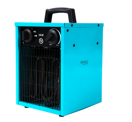 Aeroterme - Aeroterma electrica,industriala,Detoolz DZ-EI111, 3 trepte, 3000W, 10236BTU