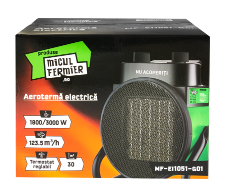 Aeroterma electrica Micul Fermier, 1800/3000W, element de incalzire ceramic [4]