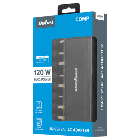 ALIMENTATOR LAPTOP AUTOMAT 120W 12-19.5V REBEL [4]