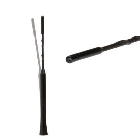 ANTENA AUTO EXTERIOR NEAGRA 23CM CU 2 ADAPTOARE (5-6MM) [3]