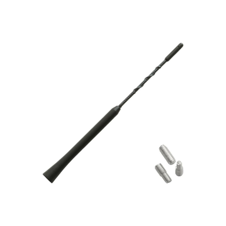 ANTENA AUTO EXTERIOR NEAGRA 24CM CU 2 ADAPTOARE (5-6MM) [1]