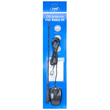 ANTENA CB PNI EXTRA 48, LUNGIME45 CM, FIBRA DE STICLA, CU MAGNET INCLUS [1]