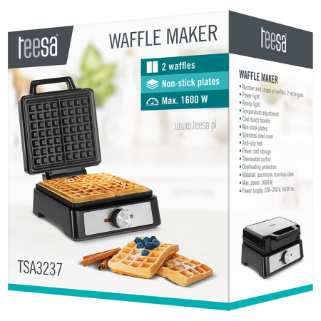 APARAT 2 WAFE 1600W INOX TEESA [5]