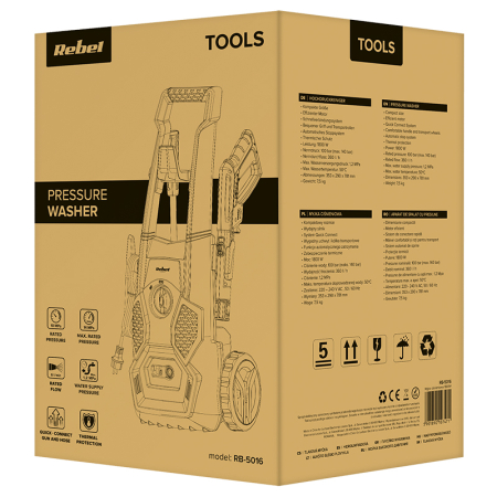 APARAT DE SPALAT CU PRESIUNE 1800W REBEL [8]