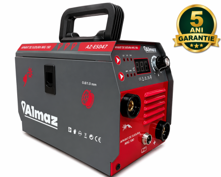 Aparate de Sudură - Aparat sudura Almaz, MMA+LiftTIG+FCAW(doar sudura sarma flux), intensitate maxima 180A, afisaj digital