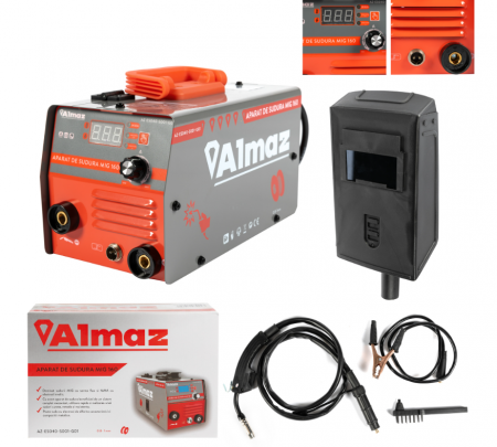 Aparate de sudura - Aparat sudura Almaz, MMA+MIG+MAG, intensitate maxima 160A, afisaj digital  AZ-ES040-S001-G01