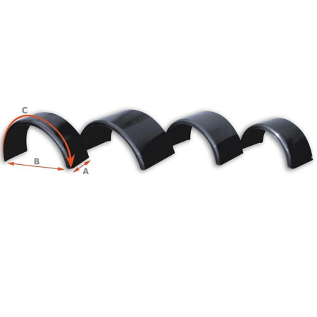 ACCESORII EXTERIOR - APARATOARE NOROI SEMICERC PLASTIC 450 X 1300 X 1900 MM HICO