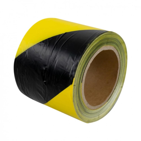 CONSUMABILE ATELIER - BANDA DE SEMNALIZARE. AVERTIZARE GALBEN/NEGRU - 200M