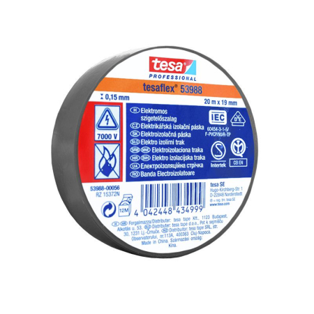 BANDA IZOLATOARE TESAFLEX 20M GRI 10BUC [1]