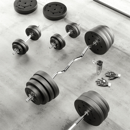 BARA DREAPTA BARBELL 150CM 5.6KG REBEL ACTIVE [7]