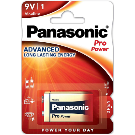 BATERIE 9V BLISTER 1 PRO POWER PANASONIC [1]