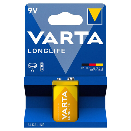 BATERIE ALCALINA LONGLIFE 9V BL 1 BUC VARTA [1]