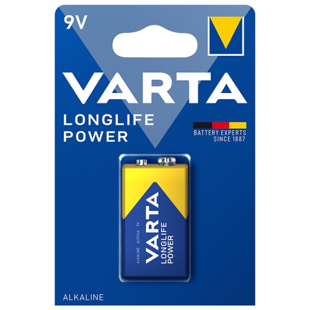 BATERIE ALCALINA LONGLIFE POWER 9V BLISTER 1 BUC VARTA [1]
