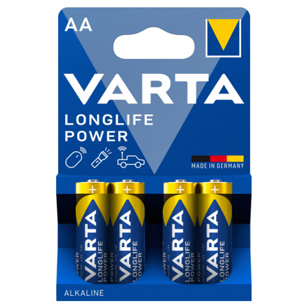 BATERIE ALCALINA LONGLIFE POWER LR6 BL4 VARTA [1]