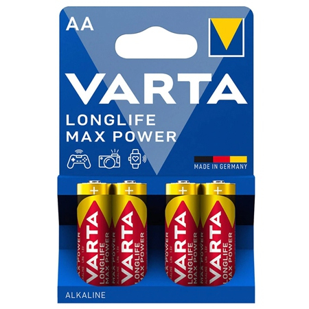 Electrice, surse de energie și Iluminat - BATERIE ALCALINA LR06 MAX POWER VARTA BLISTER 4 BUC