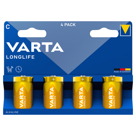 BATERIE ALCALINA LR14 BLISTER 4 BUC VARTA LONGLIFE [1]