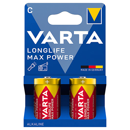 Electrice, surse de energie și Iluminat - BATERIE ALCALINA LR14 MAX POWER VARTA BLISTER 2 BUC