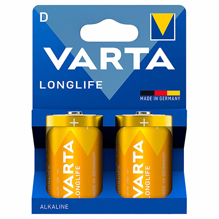 Baterii - BATERIE ALCALINA LR20 BLISTER 2 BUC VARTA LONGLIFE