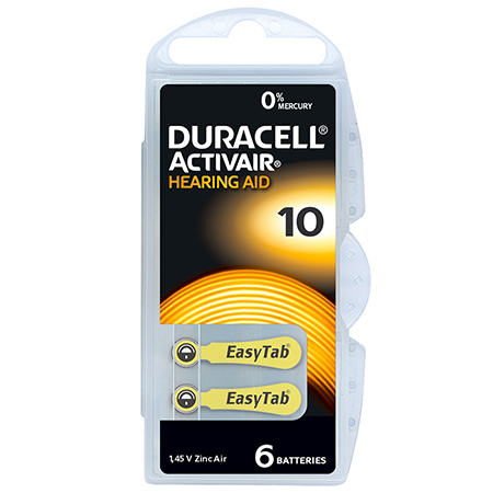Baterii - BATERIE AUDITIVA DURACELL 10 BLISTER 6 BUC