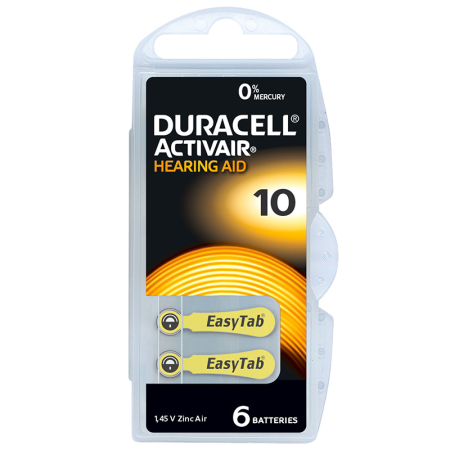 BATERIE AUDITIVA DURACELL 10 BLISTER 6 BUC [1]