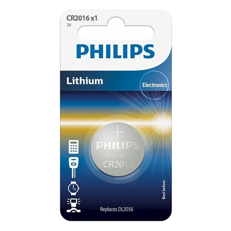 Electrice, surse de energie și Iluminat - BATERIE LITHIUM CR2016 BLISTER 1 BUC PHILIPS