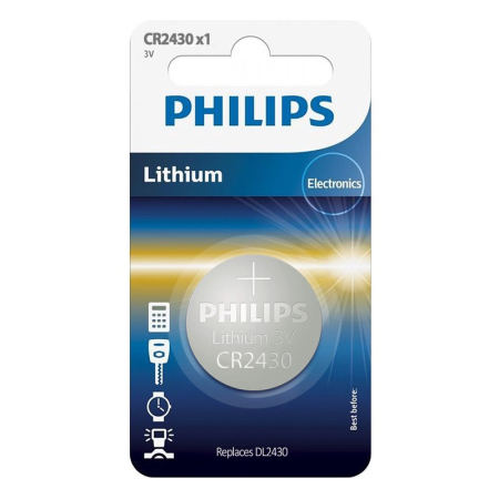 BATERIE LITHIUM CR2430 BLISTER 1 BUC PHILIPS [2]