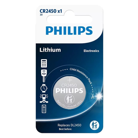 BATERIE LITHIUM CR2450 BLISTER 1 BUC PHILIPS [1]