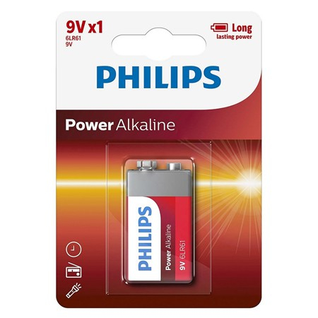 Electrice, surse de energie și Iluminat - BATERIE POWER ALKALINE 9V BLISTER 1 BUC PHILIPS