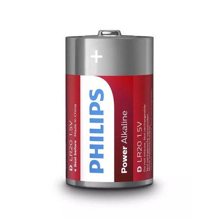 BATERIE POWER ALKALINE LR20 D BLISTER 2 BUC PHILIPS [2]