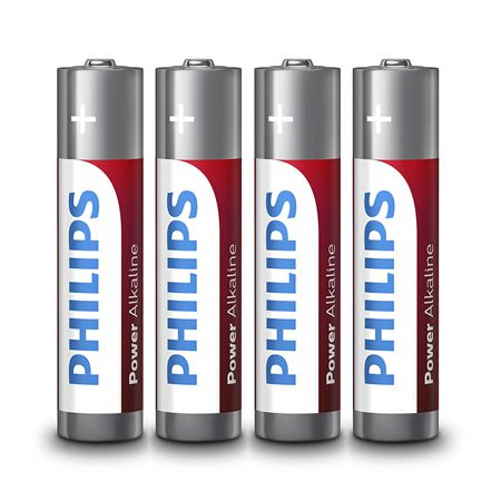 Baterii - BATERIE POWER ALKALINE LR3 AAA FOLIE 4 BUC PHILIPS