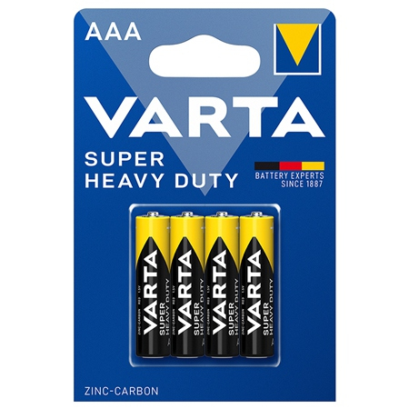 Baterii - BATERIE SUPER HEAVY DUTY R03 BL 4 BUC VARTA